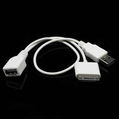 Добави още лукс Джаджи OTG USB camera connection кабел USB POWER за Apple iPad ipad 2 / Apple iPad 3 бял
